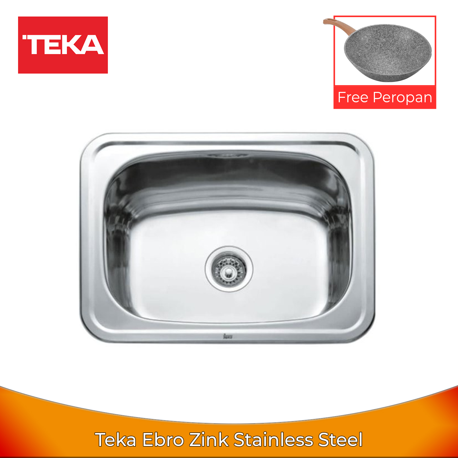 Teka Ebro 1 Bowl Kitchen Sink - Wastafel Dapur