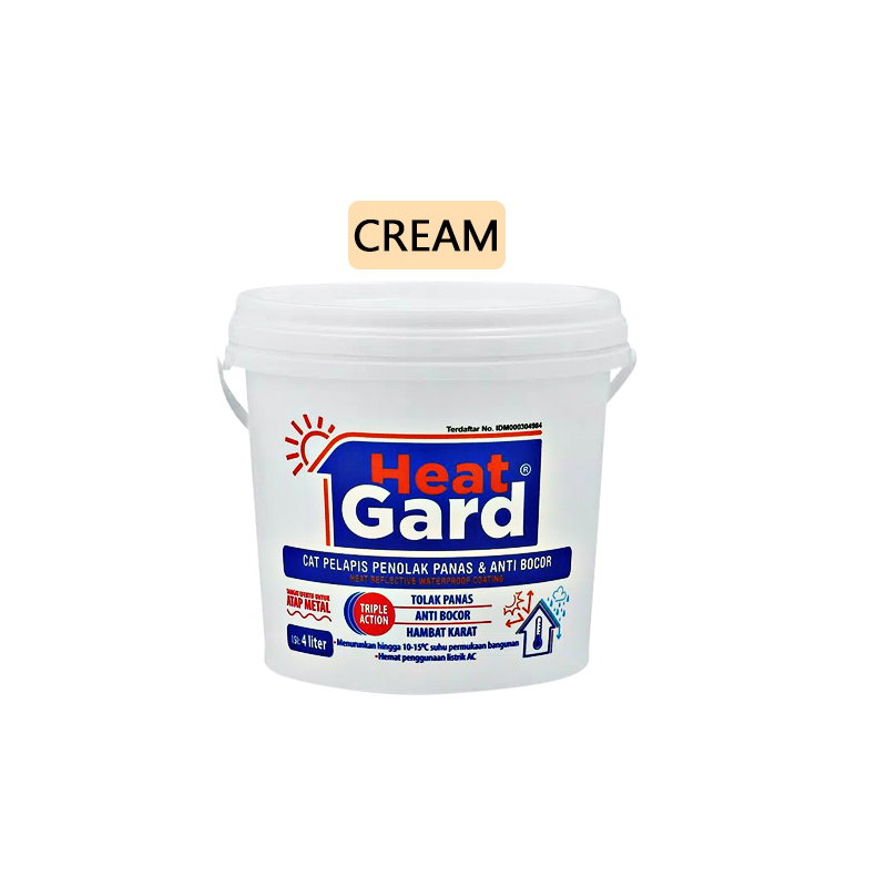 Heatgard 4kg Cream - Cat Pelapis Anti Bocor
