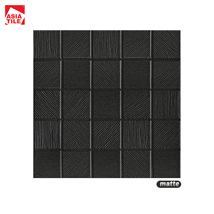 Asia Tile Alpha Black 20X20 KW1 - Keramik Lantai