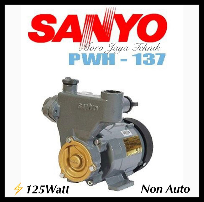 Sanyo PWH 137C Shallow Well Pump Non Automatic - Pompa Sumur Dangkal