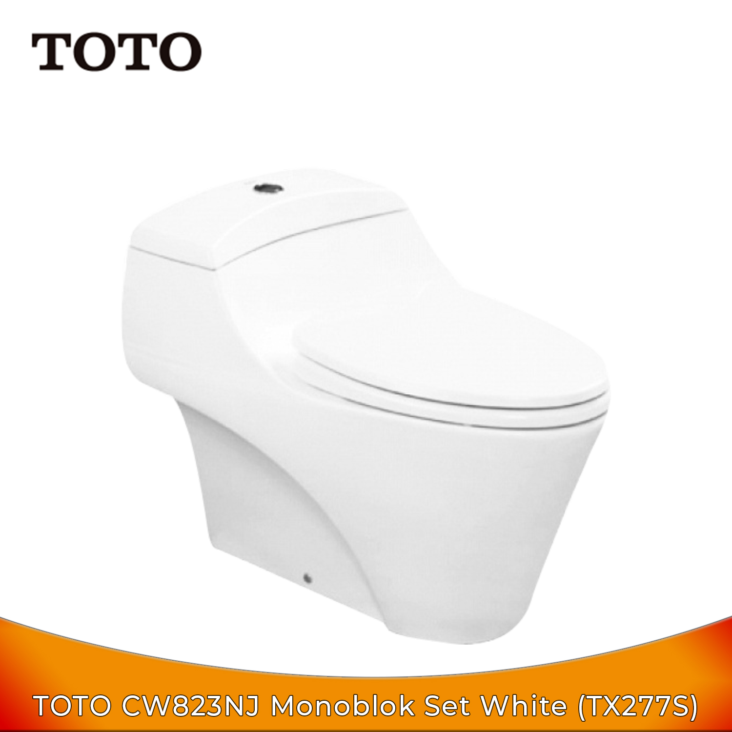 Toto CW823NJ Monoblok Kloset Duduk Komplit Set - One Piece Toilet
