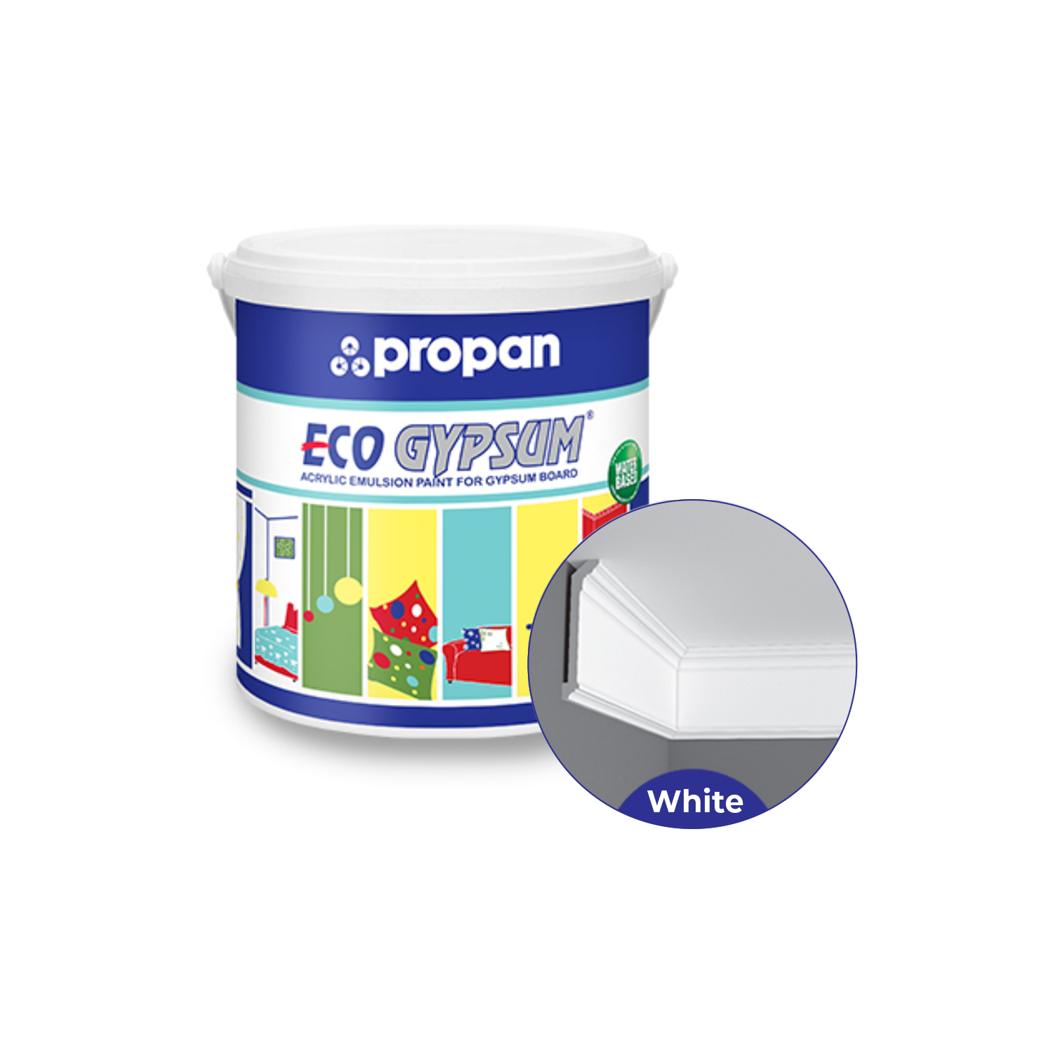 Propan Eco Gypsum EE-4050 White 9101 5kg - Cat Akrilik Interior
