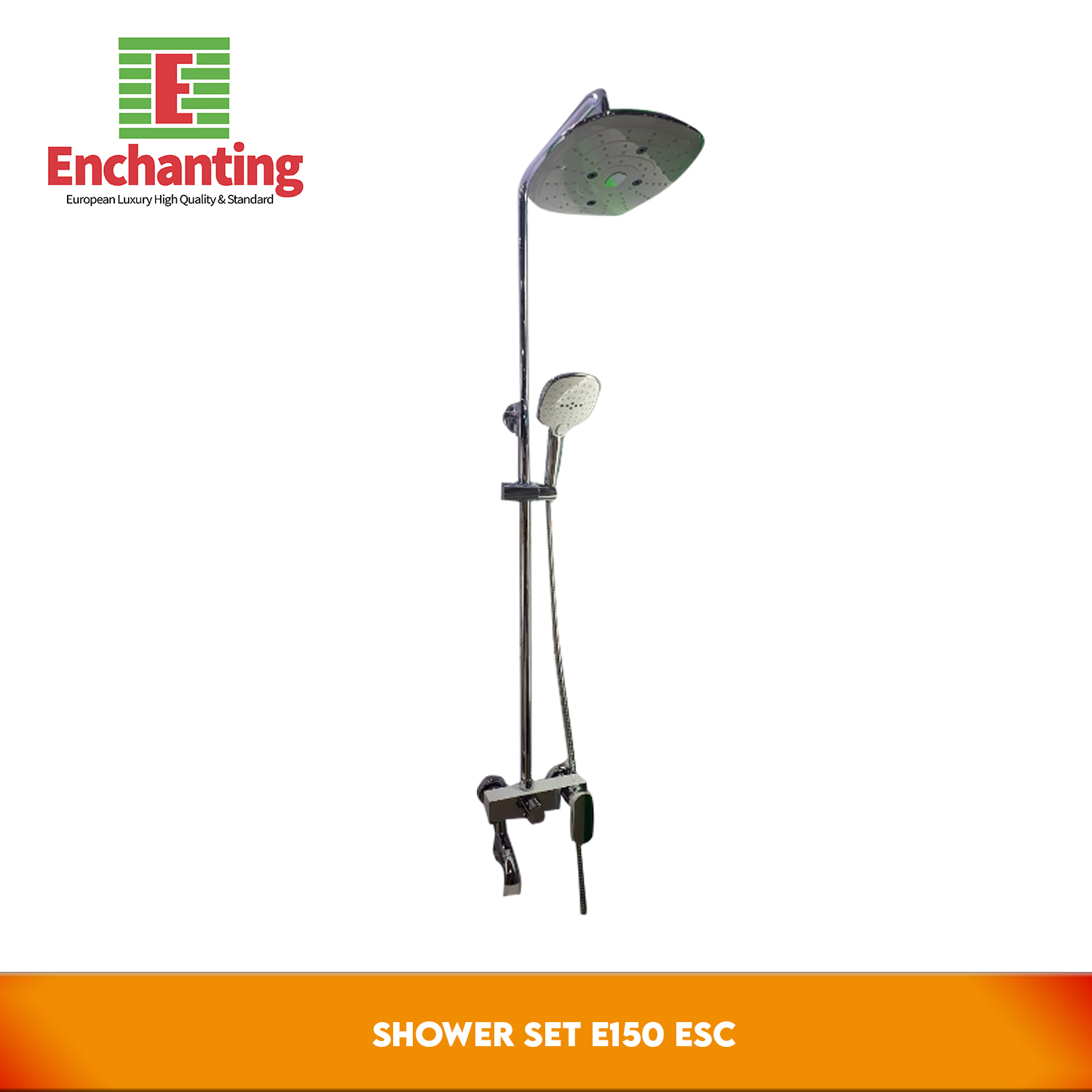 Enchanting E150 Shower Column Set - Black