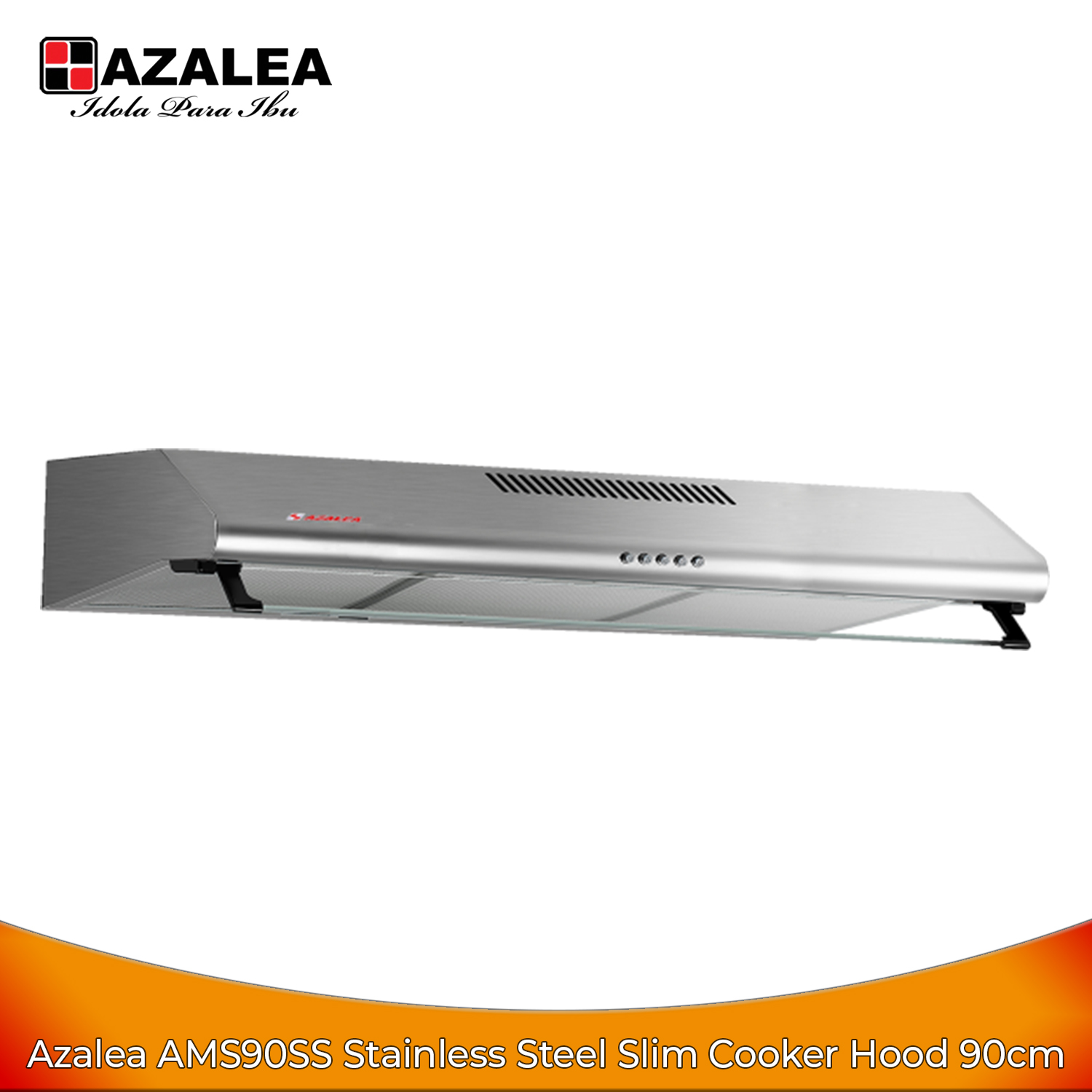Azalea AMS90SS Stainless Cooker Hood 90cm - Penghisap Asap Dapur