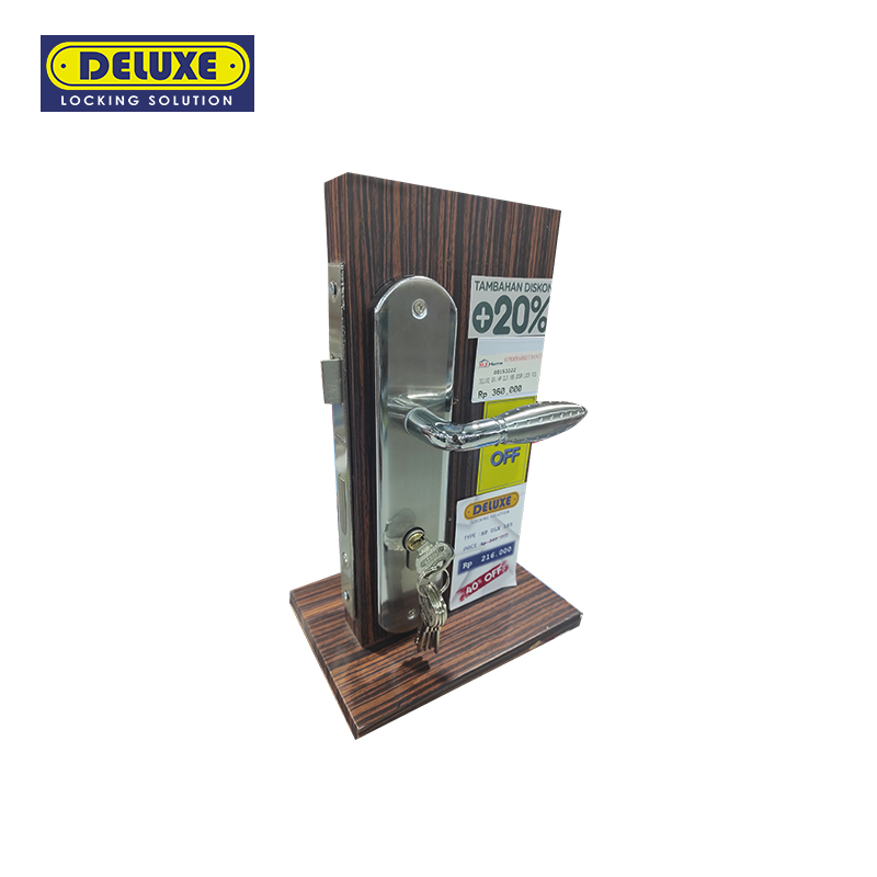 Deluxe DLX 185 Door Lock Aluminium Handle - Gagang Pintu