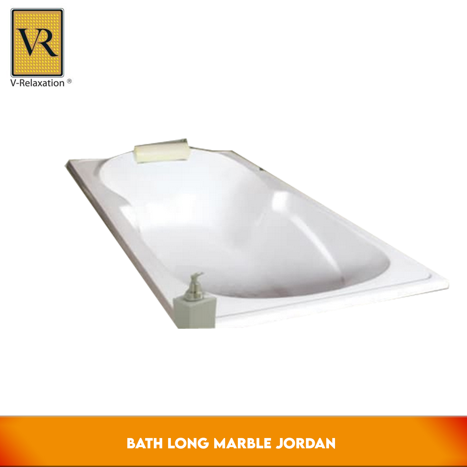 V-R Jordan Long Bathtub Marble Complete Set Super Murah