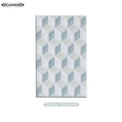 Platinum Beatrix Green Emboss 25X40 KW1 - Keramik Dinding