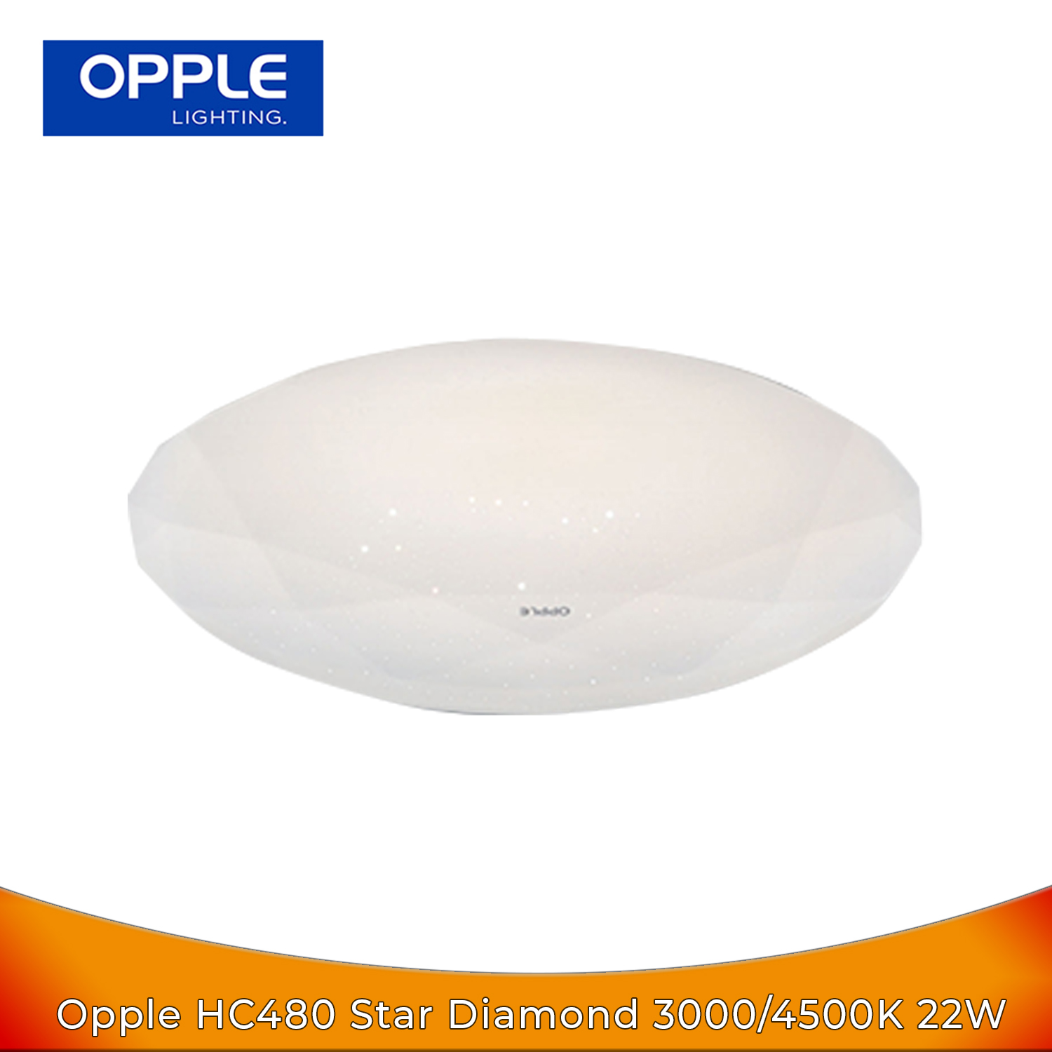 Opple LED Ceiling Lamp Star Diamond HC480 3000K/4500K WW CW - Bohlam Lampu