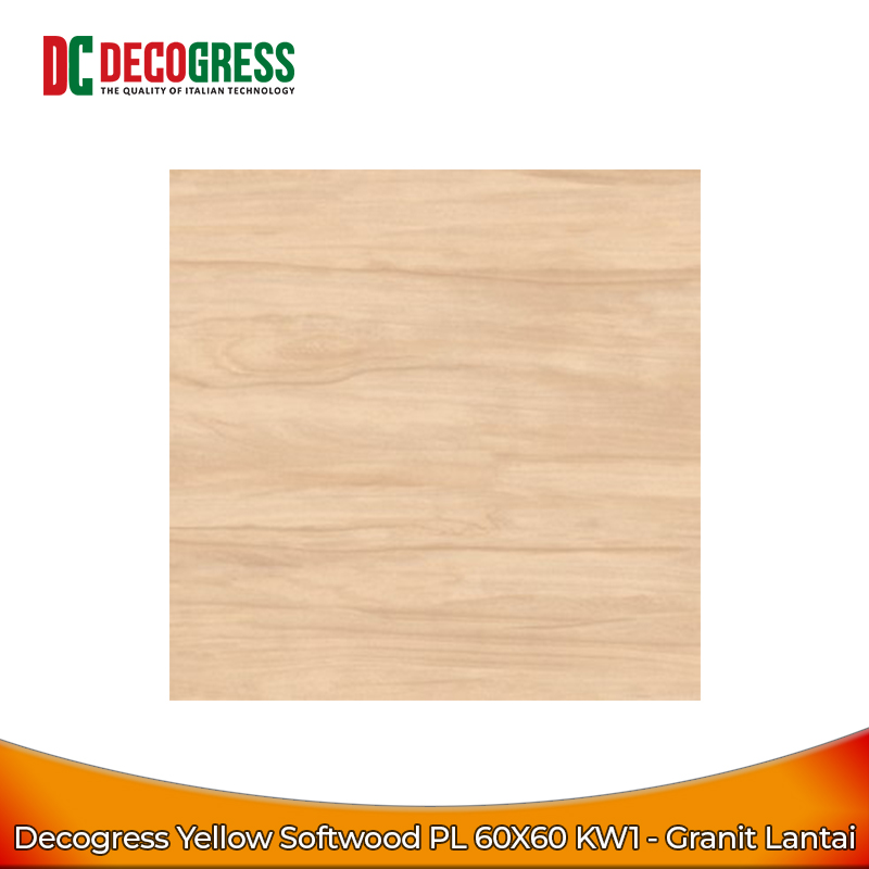 Decogress Yellow Softwood Glass PL 60X60 KW1 - Granit Lantai