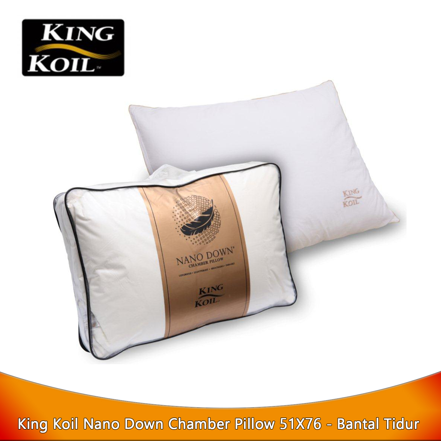 King Koil Nano Down Chamber Pillow 51X76 - Bantal Tidur