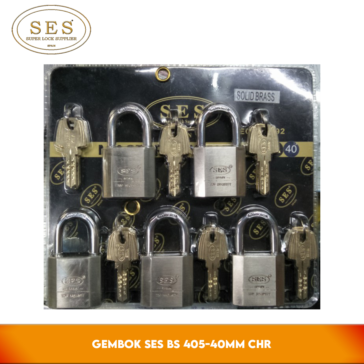 Gembok SES BS 405-40MM CHR 