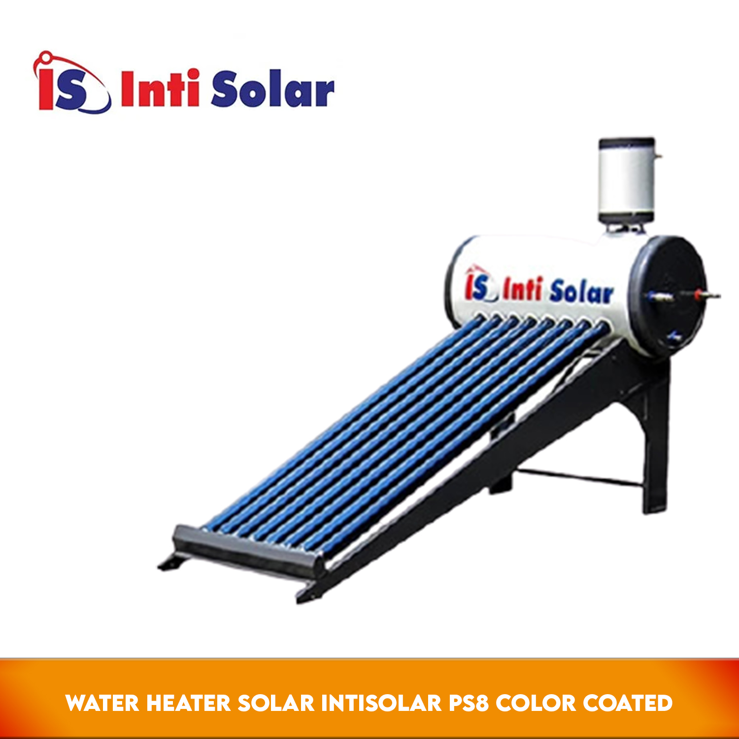 Intisolar Water Heater Solar PS8 Color Coated 80 Liter - Pemanas Air 