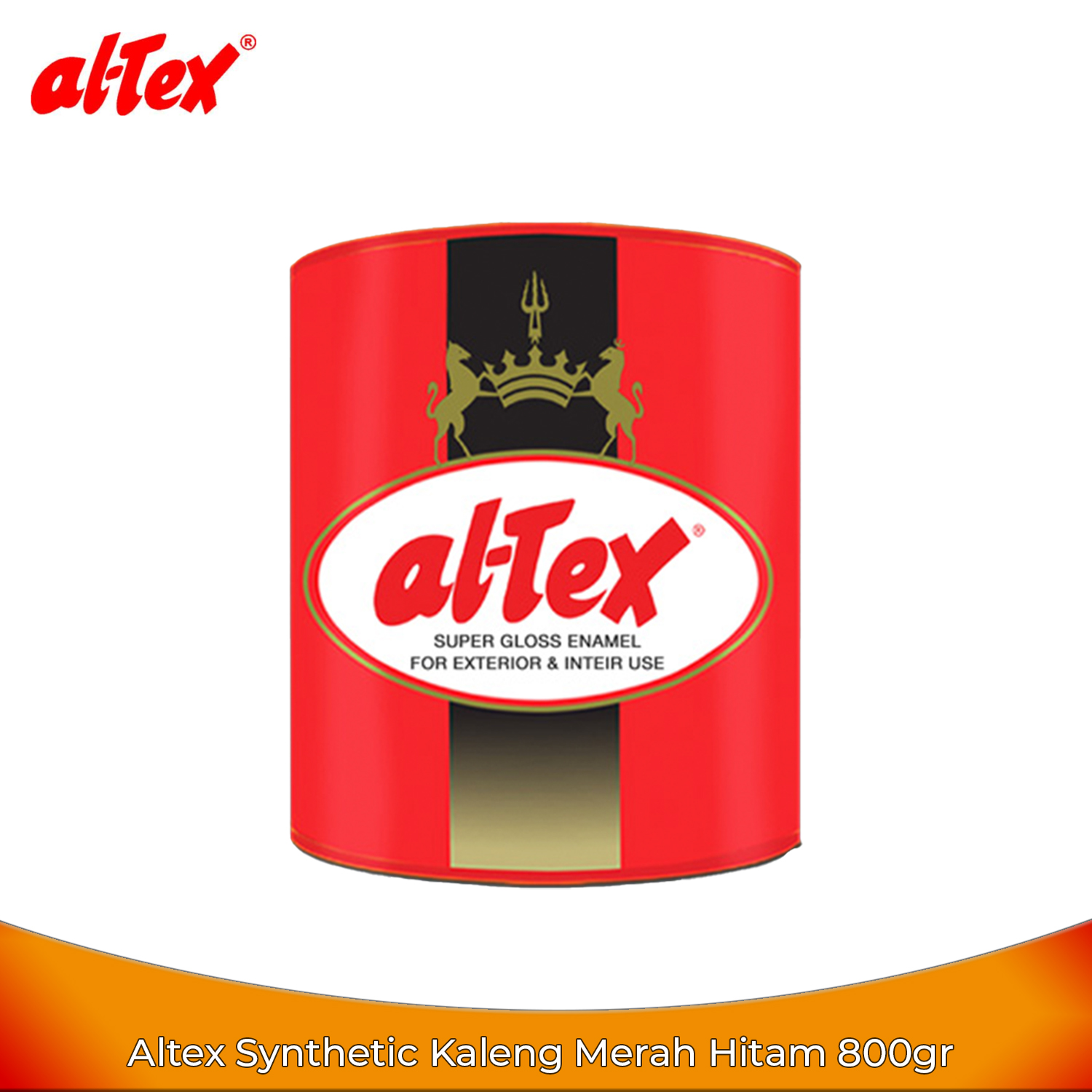 Altex Cat Kayu Besi Kaleng Merah - Hitam 800gr