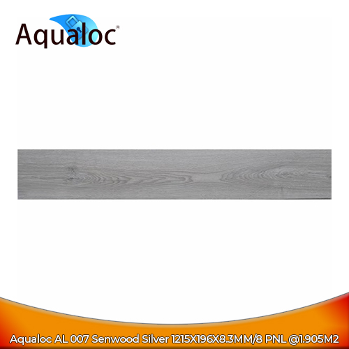 Aqualoc Vinyl Click AL007 Senwood Silver 1215X196X8.3MM - Lantai K
