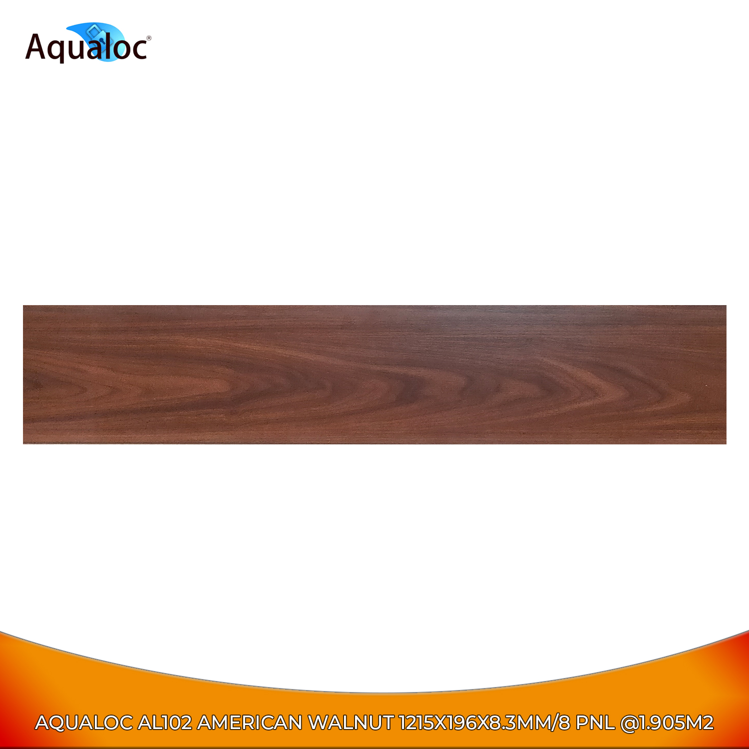 Aqualoc Vinyl CLick AL102 1215X196X8.3MM - Lantai Kayu