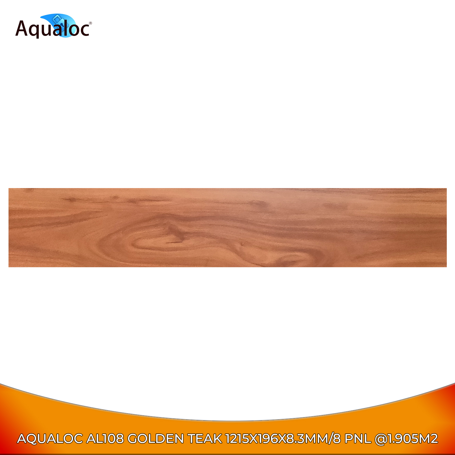 Aqualoc Vinyl CLick AL108 1215X196X8.3MM - Lantai Kayu