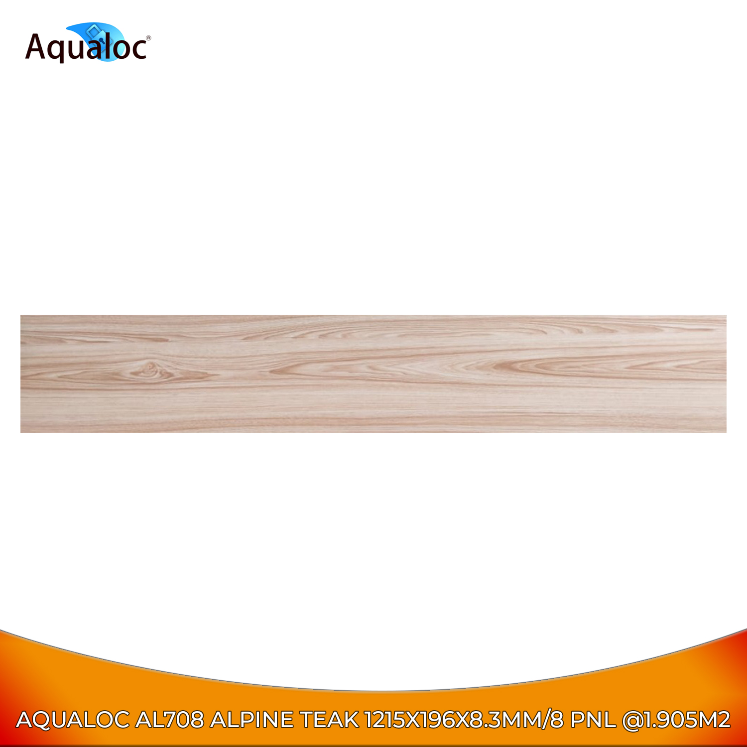 Aqualoc Vinyl CLick AL708 1215X196X8.3MM - Lantai Kayu