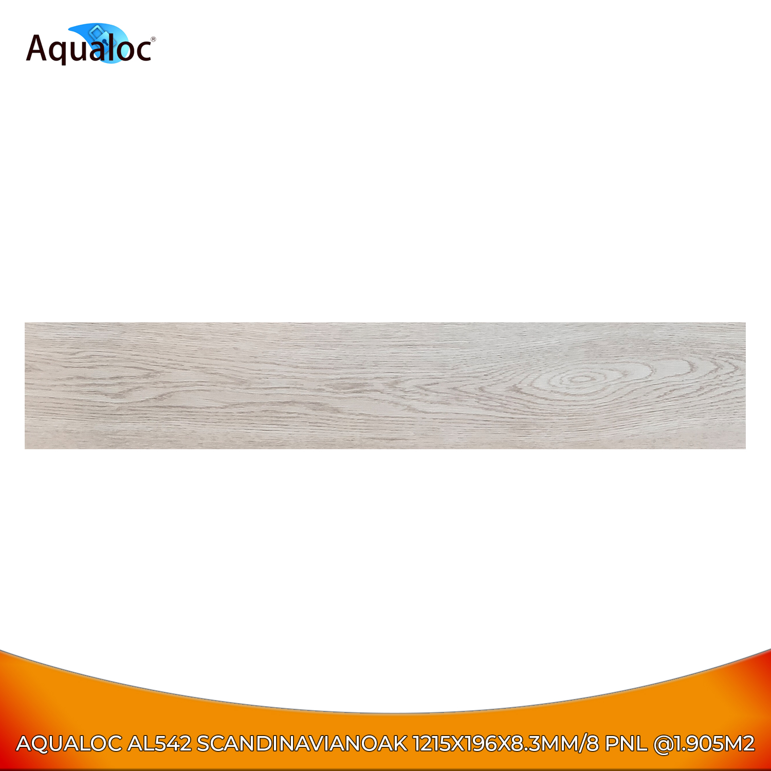 Aqualoc Vinyl CLick AL542 1215X196X8.3MM - Lantai Kayu