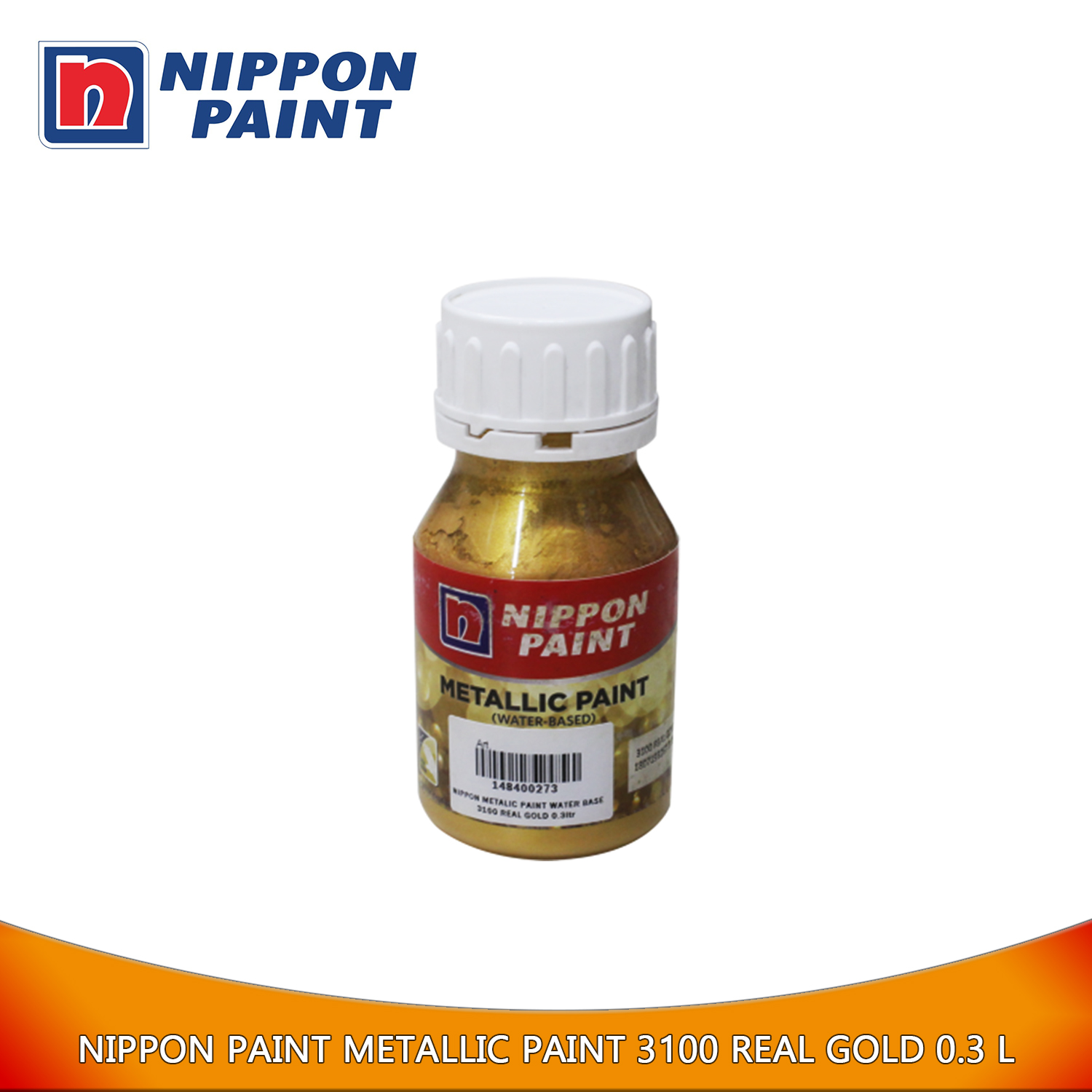 Nippon Metallic Paint Water Base 3100 Real Gold 0.3L - Cat Acrylic
