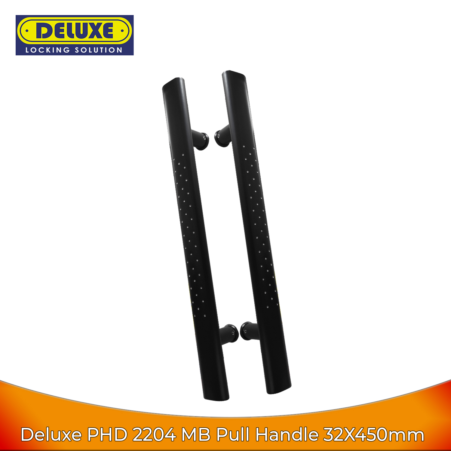 Deluxe PHD 2204 Pull Handle 32X450MM SS Matte Black - Gagang Pintu