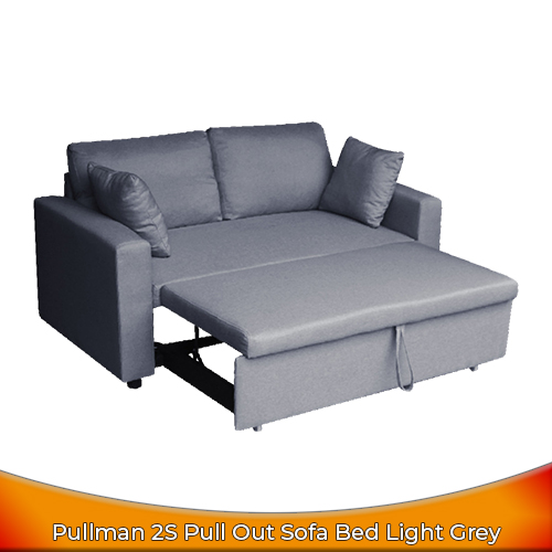 Pullman 2S Pull Out Sofa Bed Light Grey