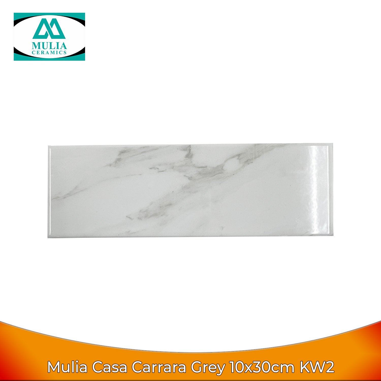 Mulia Casa Carrara Grey 10X30 KW2 - Keramik Dinding