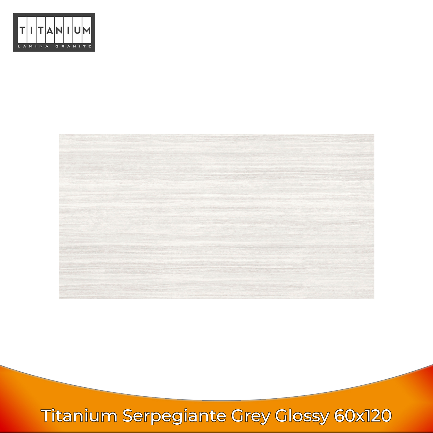 Titanium Serpegiante Grey Glossy 60X120 - Granit Lantai