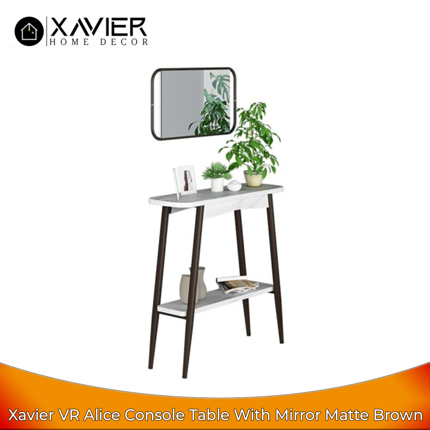 Xavier Home Decor Console Table ALICE with Mirror - Meja Hias