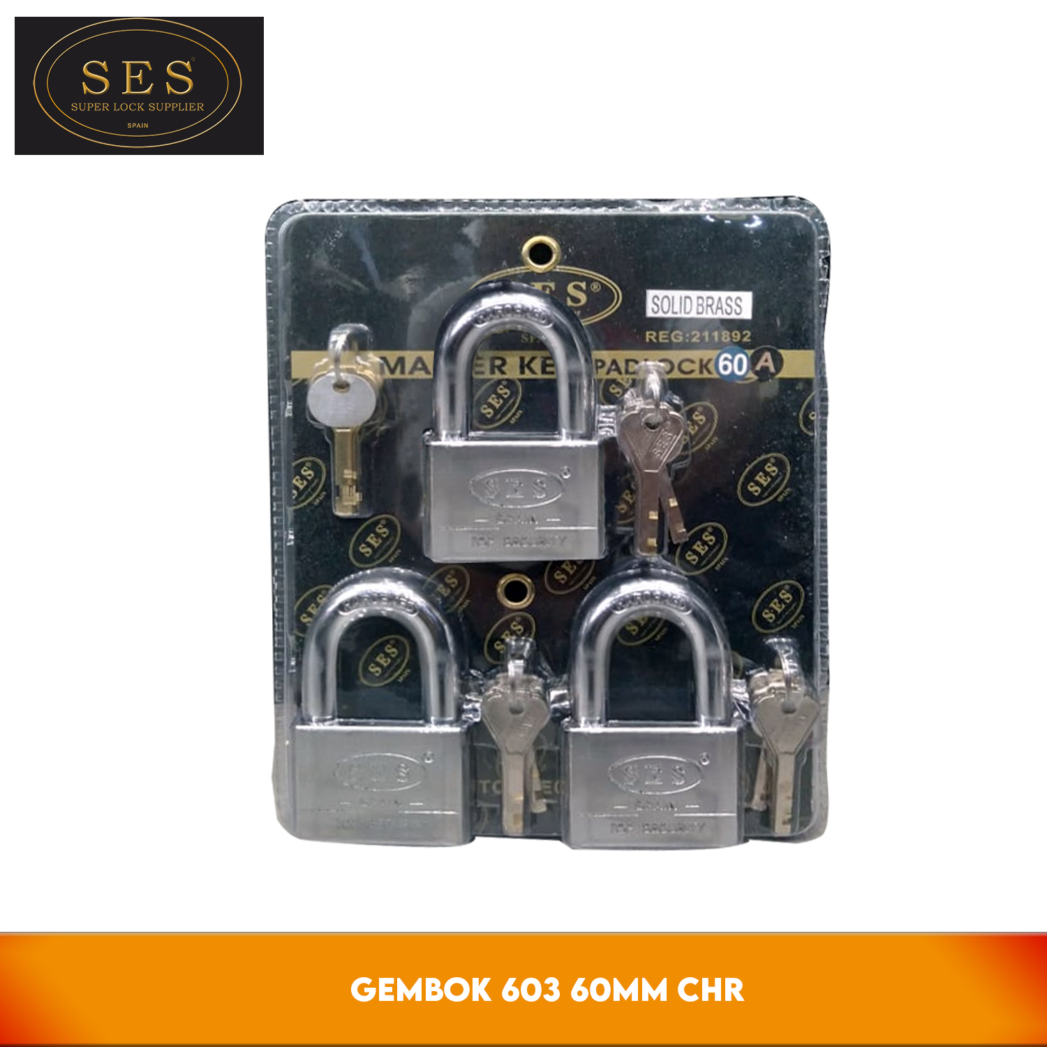 SES 603-60 MM CHR - Gembok 
