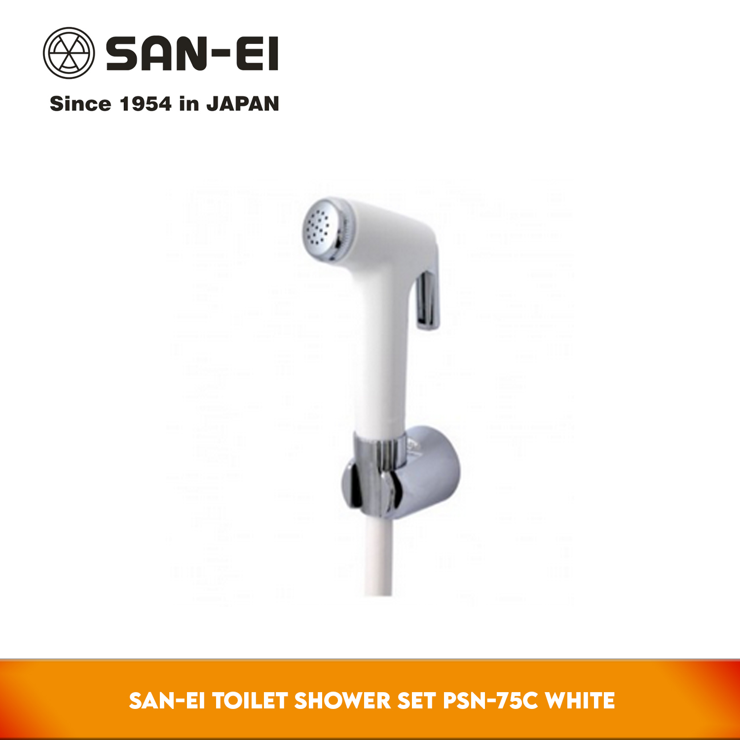 San-Ei Toilet Shower Set PSN-75C White