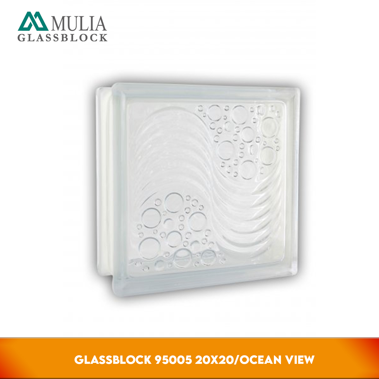 Mulia Glass Block 20X20 Ocean View - Balok Kaca