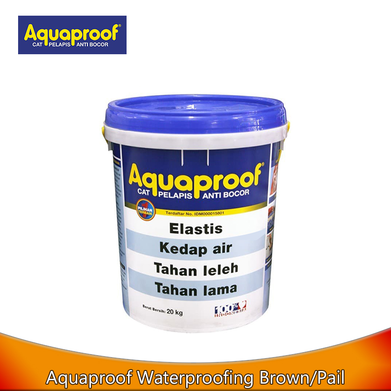 Aquaproof Waterproofing Brown 20kg - Cat Pelapis Anti Bocor